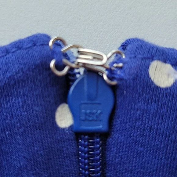 Old Navy Polka Dot Sheath Dress Periwinkle Blue & White Size Small - Picture 8 of 11